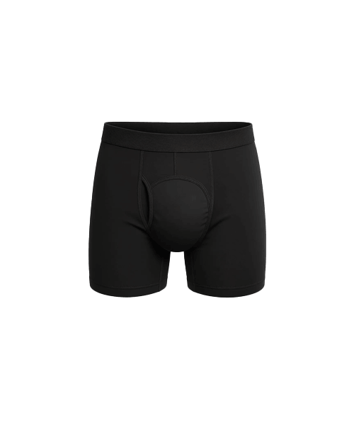Zwarte invontinentie boxer voor mannen