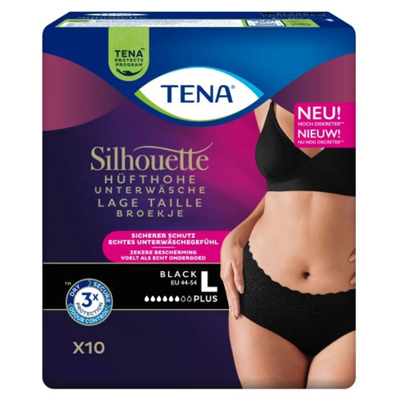 TENA Pants Silhouette Plus Low zwart L