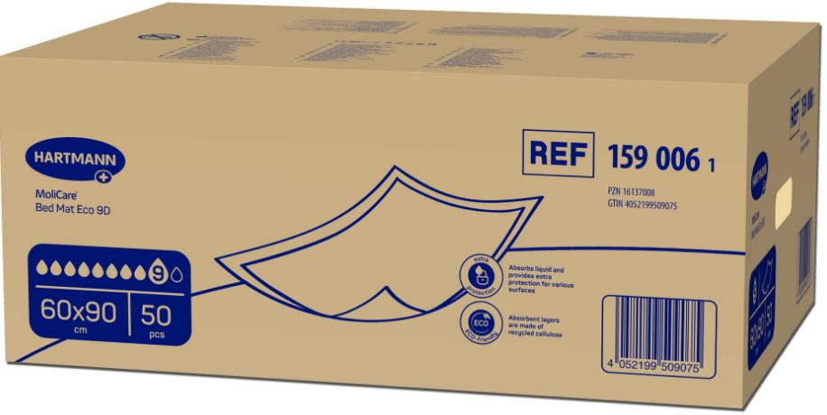 Molicare Bed Mat Eco onderlegger 60x90cm 9 drops