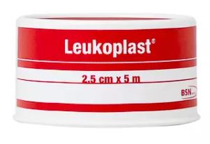 Fixatiepleister Leukoplast met klemring 5mx2,5cm