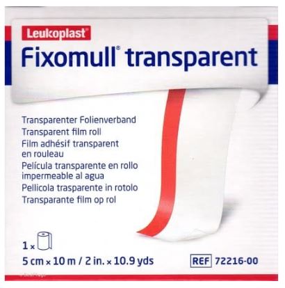 Fixatiefolie Fixomull transparant 10mx10cm