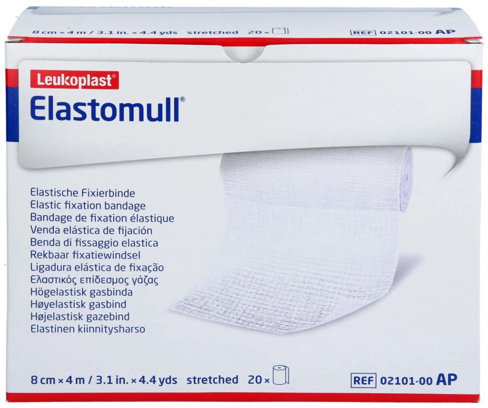 Elastisch fixatiewindsel Leukoplast Elastomull 4mx8cm
