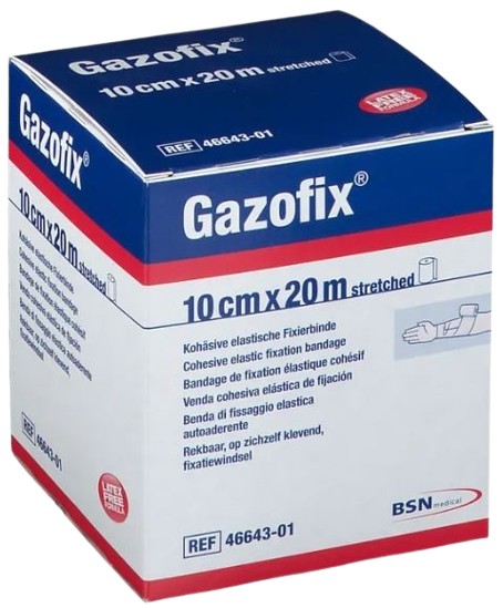 Elastisch fixatiewindsel Gazofix cohesive 20mx10cm