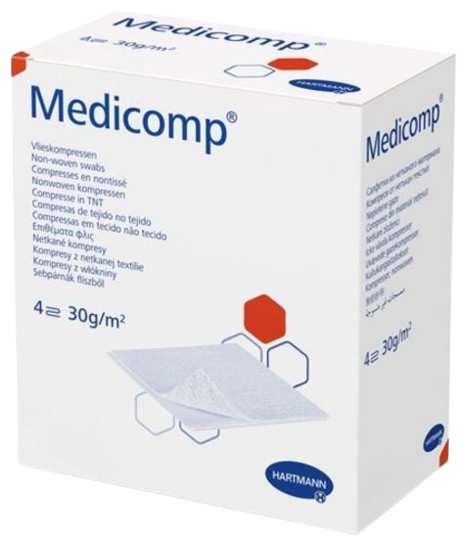 Non-woven kompres Medicomp 4-laags 10x10cm