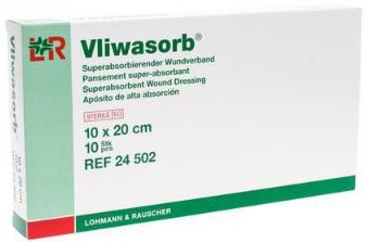 Superabsorberend verband Vliwasorb 10x20cm