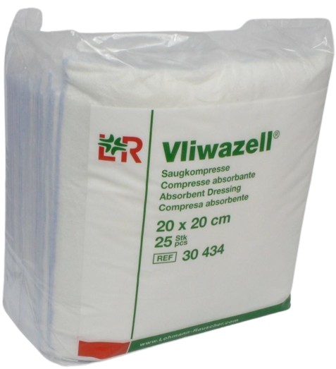 Absorberend verband Vliwazell 20x20cm