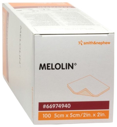 Absorberend verband MELOLIN niet verklevend 5x5cm