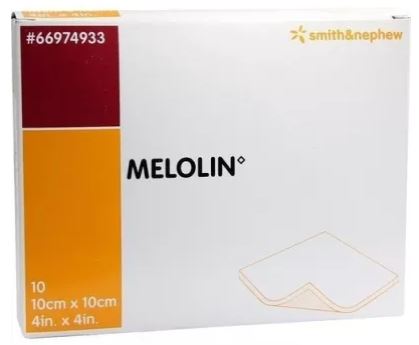 Absorberend verband MELOLIN niet verklevend 10x10cm