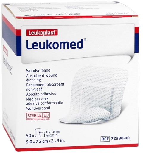 Eilandpleister Leukomed non-woven 5x7.2cm