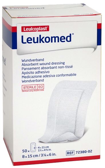 Eilandpleister Leukomed non-woven 8x15cm