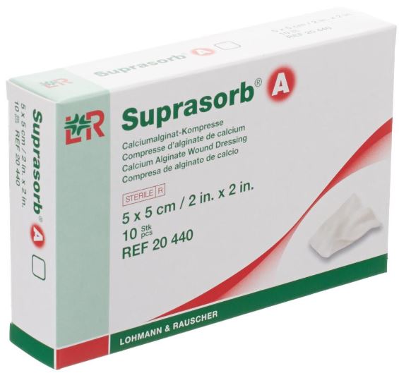 Alginaatverband Suprasorb A 5x5cm
