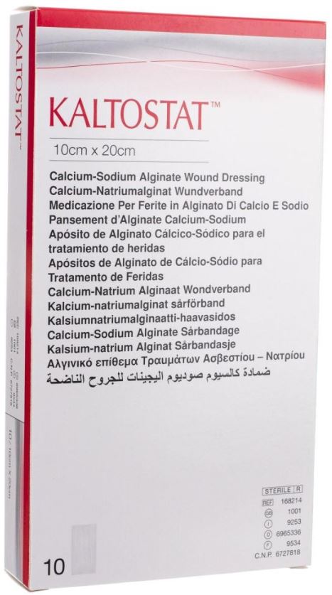Alginaatverband Kaltostat 10x20cm