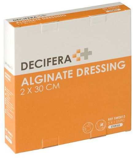 Alginaatverband DECIFERA 2x30cm