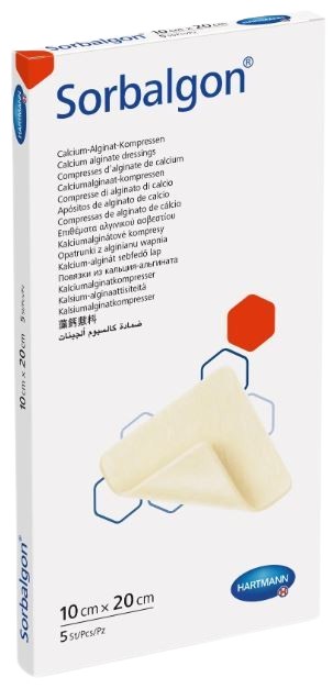 Alginaatverband Sorbalgon Classic 10x20cm