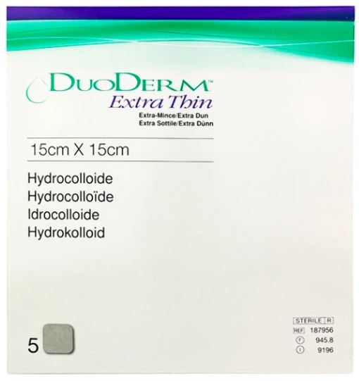 Hydrocolloïd verband DuoDERM Extra Thin 15x15cm