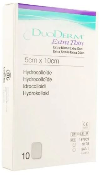 Hydrocolloïd verband DuoDERM Extra Thin 5x10cm
