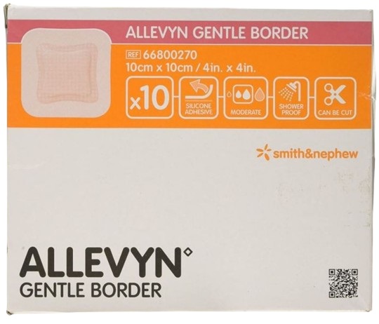 Foamverband ALLEVYN Gentle Border 10x10cm