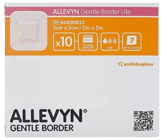Foamverband ALLEVYN Gentle Border Lite 5x5cm