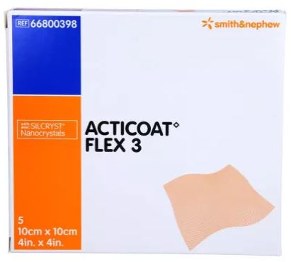 Zilverkompres ACTICOAT Flex 3 10x10cm