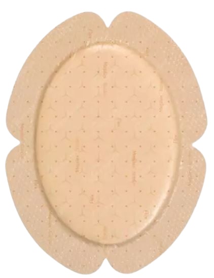 Siliconen foamverband Mepilex Border Flex ovaal 7,8x10cm - Afbeelding 2