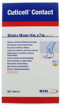 Siliconen verband Cuticell Contact transparant 10x18cm