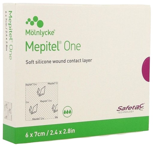 Siliconen verband Mepitel One skin tears 6x7cm