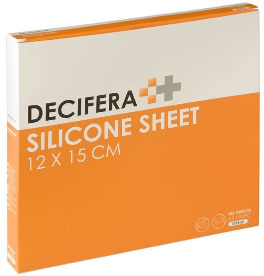 Siliconenverband DECIFERA Silicone Sheet 12x15cm
