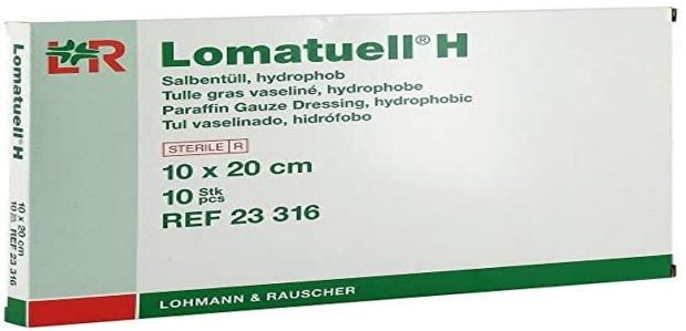 Zalfkompres Lomatuell H 10x20cm