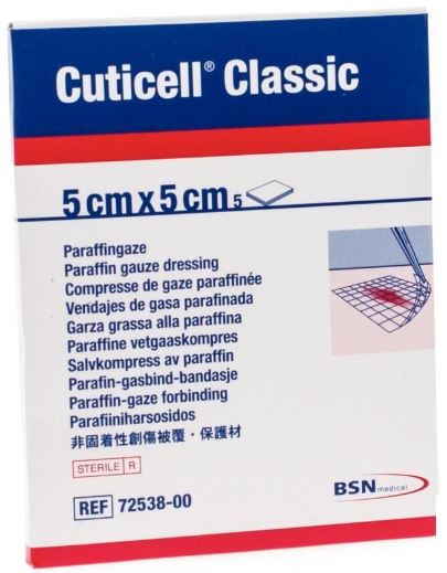 Zalfkompres Cuticell Classic 5x5cm