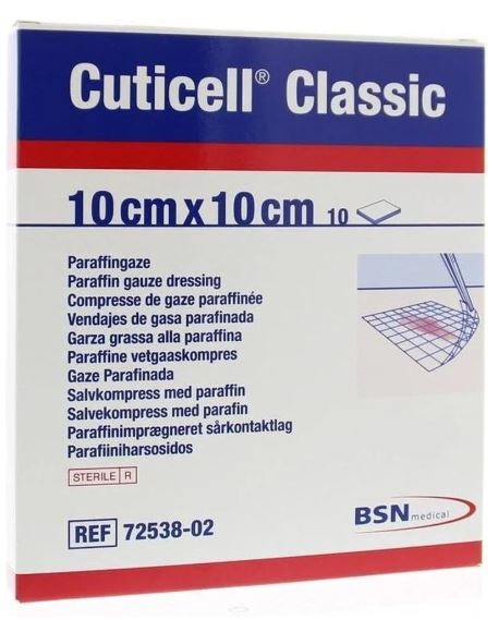 Zalfkompres Cuticell Classic 10x10cm