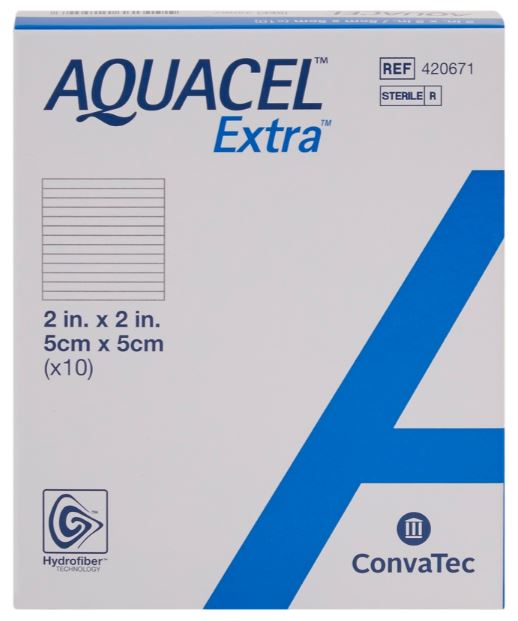 Hydrofiber verband AQUACEL Extra 5x5cm