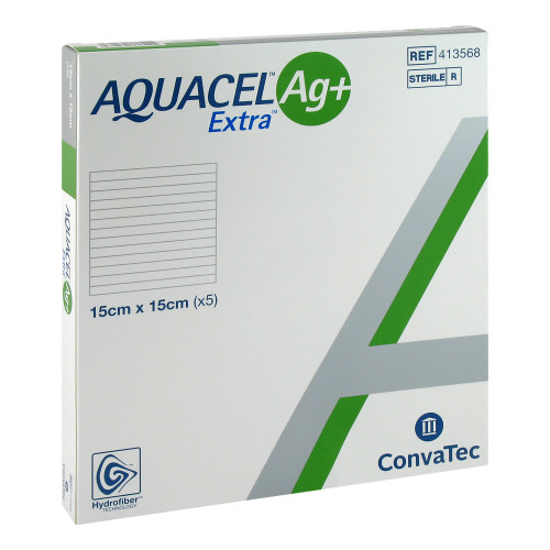 Hydrofiber verband AQUACEL Ag+ Extra 15x15cm