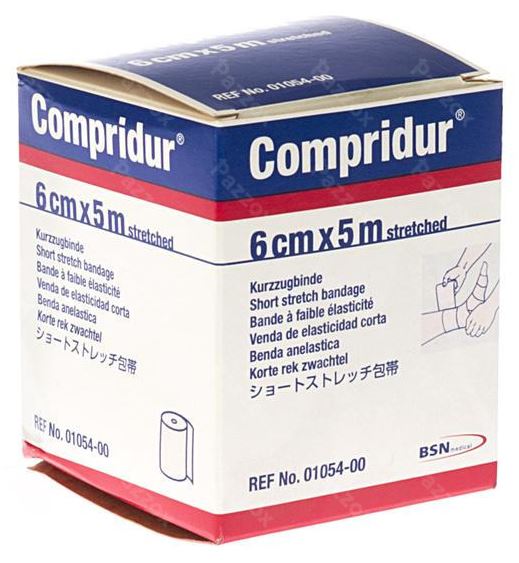 Compressiezwachtel Compridur korte rek 5mx6cm