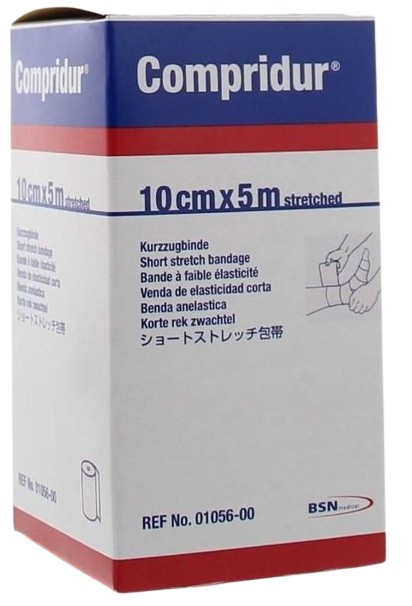Compressiezwachtel Compridur korte rek 5mx10cm