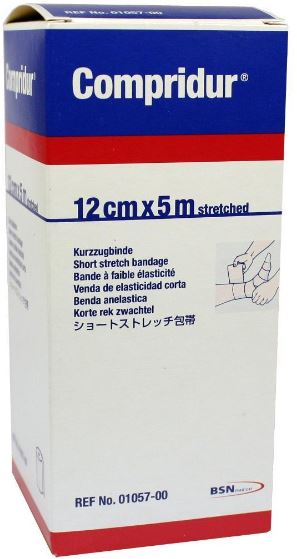 Compressiezwachtel Compridur korte rek 5mx12cm
