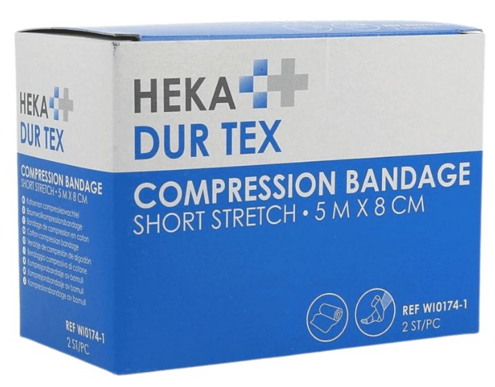Compressiezwachtel HEKA Dur Tex korte rek 5mx8cm
