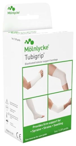 Steunbuisverband Tubigrip beige maat D 1mx7,5cm