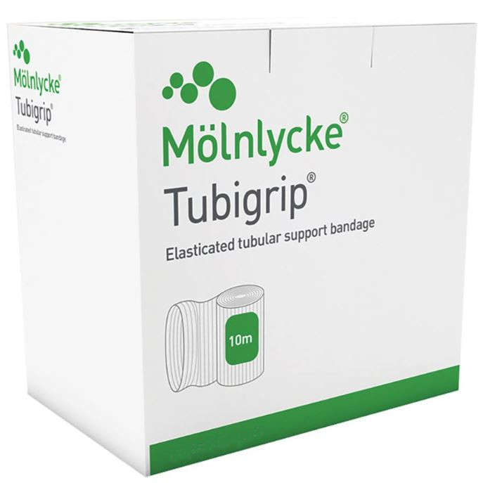 Steunbuisverband Tubigrip beige maat F 10mx10cm