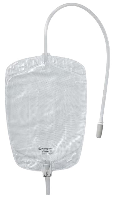 Urinebeenzak Conveen Contour 600ml 45cm hefboomkraan
