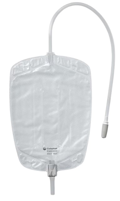 Urinebeenzak Conveen Contour 800ml 65cm hefboomkraan