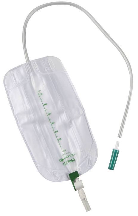 Urinebeenzak HEKURA Soft 750ml 60cm hefboomkraan