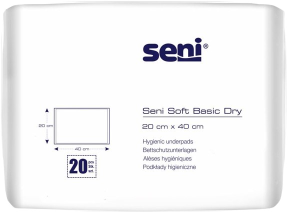 SENI Soft Onderlegger Basic Dry 20x40cm