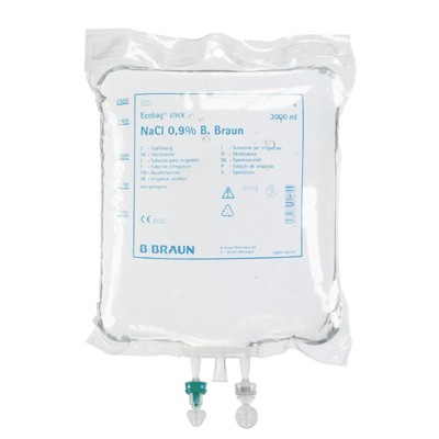 Spoelvloeistof Ecobag NaCl 0,9% 3L