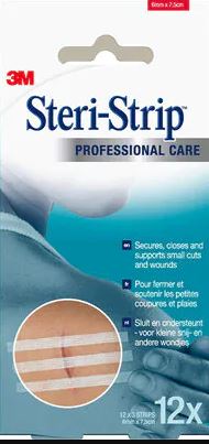 Hechtstrip 3M Steri-Strip wit 6x75mm