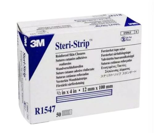 Hechtstrip 3M Steri-Strip wit 12x100mm