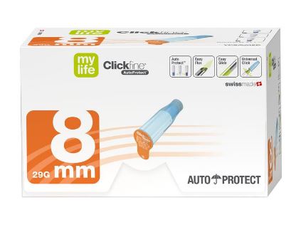 Veiligheidspennaald Novofine Autocover 8mm 30G - Afbeelding 2
