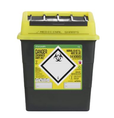 Naaldcontainer Sharpsafe 5e generatie 13L